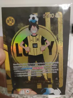 Monkey D Luffy ST13-003 BVB Borussia Dortmund ONE PIECE SEALED- WORLDWIDE Ship - Image 1