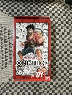 Bandai One Piece Card Game Straw Hat Crew Starter Deck ST-01 English 50 Cards - Image 1