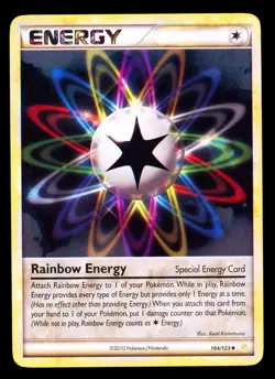 Rainbow Energy - 104/123 HeartGold SoulSilver LP-EXC BUY 2 CARDS GET 1 FREE!! - Image 1