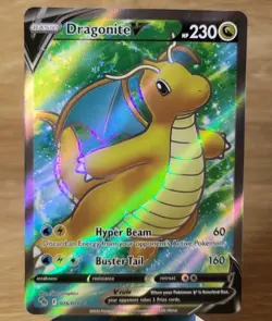 Dragonite V 076/078 - Full Art Holo Ultra Rare Card Pokemon Go TCG Card - NM/M - Image 1