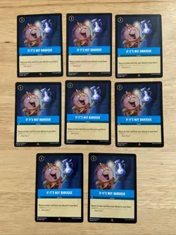 8 Card Lot Disney Lorcana Chapter 1 Rare If It’s Not Baroque 162/204 - Image 1