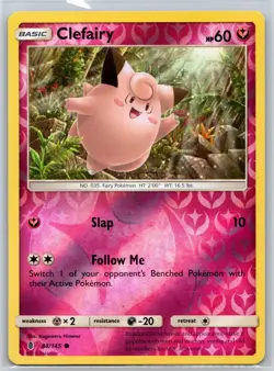 Clefairy 88/145 C Guardians Rising Reverse Holo LP Pokemon - Image 1