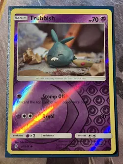 Trubbish 50/145 Yuka Morii Art Guardians Rising Pokemon TCG Reverse Holo LP - Image 1