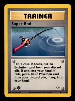 Super Rod 103/111 Common Neo Genesis Pokemon 1st Edition Near Mint - Image 1