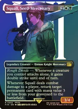 MTG FOIL Squall, SeeD Mercenary Borderless - FINAL FANTASY #402 - Image 1