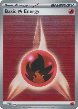 FIRE ENERGY SVE 018 BLACK BOLT/WHITE FLARE POKEMON (REVERSE HOLO, NM) - Image 1
