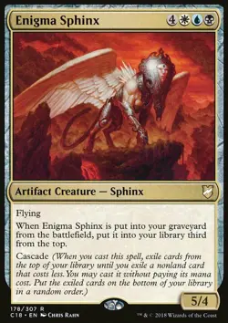 Magic the Gathering MTG Enigma Sphinx (178) Commander 2018 LP - Image 1