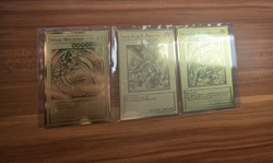 Red Eyes Black Dragon|Blue Eyes White Dragon|Dark Magician - Golden Metal Cards - Image 2