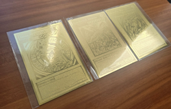 Red Eyes Black Dragon|Blue Eyes White Dragon|Dark Magician - Golden Metal Cards - Image 5