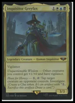 Universes Beyond: Warhammer 40,000 #173 Inquisitor Greyfax MTG FOIL - Image 1