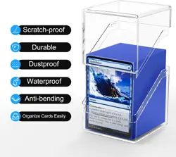 Card Deck Case, Deck Box with 100 Pack Card Sleeves and Divider, Standard Size C - Image 3