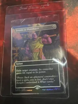 Swords to Plowshares Thanos Marvel Promo Foil Magic The Gathering Card Sealed - Image 1