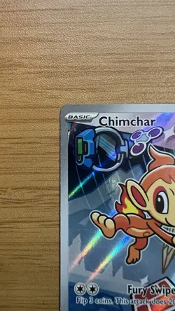 First Partner Illustration Chimchar 041 Promo Pokemon Card Near Mint Condition - Image 2
