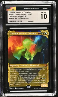 OMNATH, LOCUS OF CREATION Zendikar Rising Showcase Mythic CGC 10 MTG EDH [NOS] - Image 1