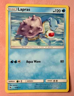 Lapras~ Cute Blue Pokemon Cards | Water & Pastel Aesthetic Gallery - Image 1