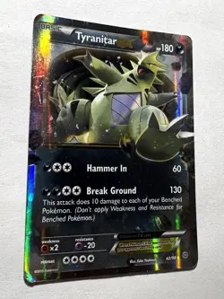 Tyranitar EX 42/98 Ancient Origins Ultra Rare Full Art Pokemon Card MP - Image 3