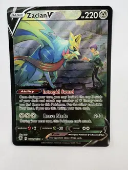 Pokemon - Zacian V Full Art - Tg21/tg30 Astral Radiance Mint - 1204 - Image 1