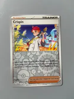 Crispin - Stellar Crown - 133/142 - Uncommon Reverse Holo - Pokemon - Image 1
