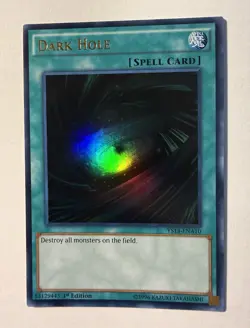 Yugioh Dark Hole YS14-ENA10 Ultra Rare 1st Ed Pack Fresh See Photos - Image 1
