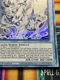 Albion The Branded Dragon | FADED! | LIOV-EN033 | Ultra Rare | 1st Ed | YuGiOh! - Image 2