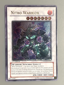 yugioh Nitro Warrior TDGS-EN039 Ultimate Rare 1st Edition near mint - Image 1
