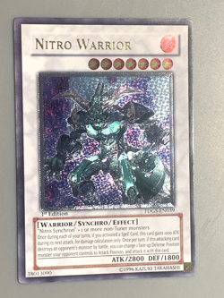 yugioh Nitro Warrior TDGS-EN039 Ultimate Rare 1st Edition near mint - Image 2
