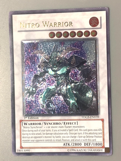 yugioh Nitro Warrior TDGS-EN039 Ultimate Rare 1st Edition near mint - Image 3