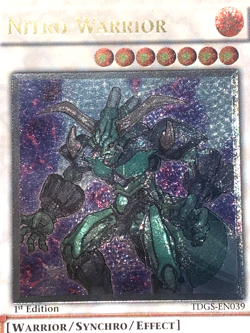 yugioh Nitro Warrior TDGS-EN039 Ultimate Rare 1st Edition near mint - Image 4