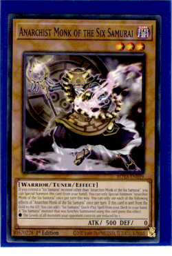 Anarchist Monk of the Six Samurai | ROTA-EN019 | Yu-Gi-Oh! TCG - Image 1