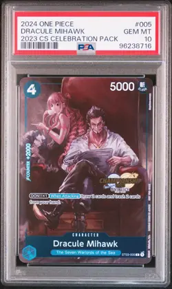 Dracule Mihawk One Piece 2024 CS Celebration Pack English ST03-005 C PSA 10 - Image 1