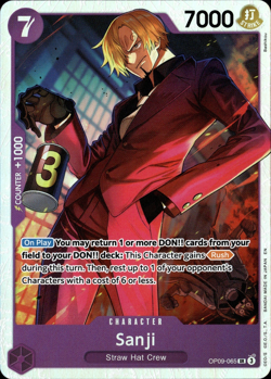 One Piece TCG • Sanji OP09-065 • Super Rare • ENG/NM - Image 1