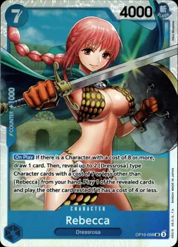 One Piece TCG • Rebecca OP10-058 • Super Rare • ENG/NM - Image 1