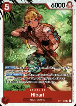 One Piece TCG • Hibari OP11-010 • Super Rare • ENG/NM - Image 1