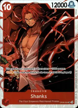 One Piece TCG • Shanks OP09-004 • Super Rare • ENG/NM - Image 1