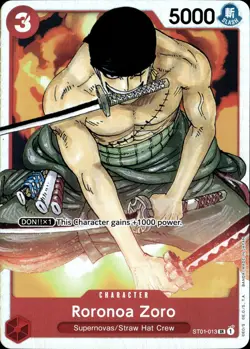 One Piece TCG • Roronoa Zoro ST01-013 • Super Rare • ENG/NM - Image 1