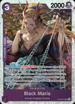 One Piece TCG • Black Maria OP08-074 • Super Rare • ENG/NM - Image 1
