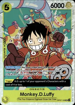 One Piece TCG • Monkey.D.Luffy OP07-109 • Super Rare • ENG/NM - Image 1