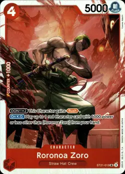 One Piece TCG • Roronoa Zoro ST21-015 • Super Rare • ENG/NM - Image 1