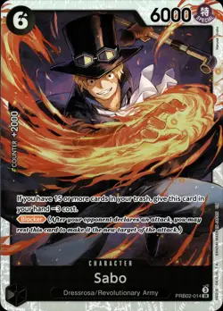 One Piece TCG - Sabo SR (PRB02-014) - PRB02 ENG NM - Image 1
