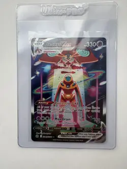 Deoxys VMAX GG45/GG70 Crown Zenith Galarian Gallery Pokemon Card NM - Image 1