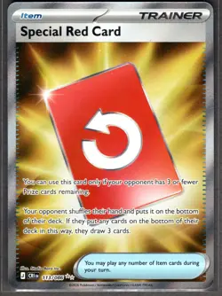 SPECIAL RED CARD 113/086 - ULTRA RARE - ME04: CHAOS RISING - POKEMON - - NM - Image 1