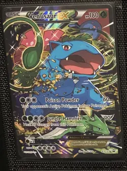 Venusaur EX Black Star Promo Full Art Holo Card XY123 Pokemon TCG - Image 1