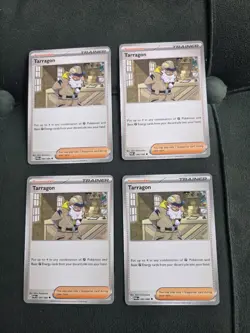 Pokemon TCG Tarragon Supporter Trainer Perfect Order Cards x 4 085/088 Playset - Image 1