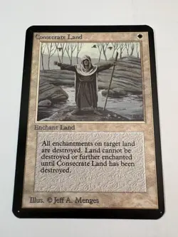 Magic the Gathering Single Card: Consecrate Land - Beta Edition - Image 1