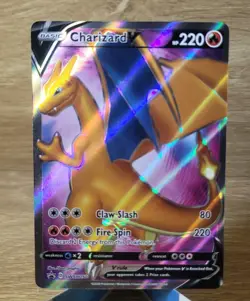 Pokemon TCG Charizard v Sword & Shield SWSH050 Holo Promo Card Mint Condition - Image 1