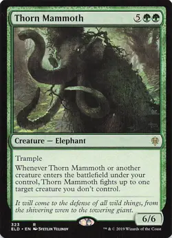 Thorn Mammoth R Throne of Eldraine 323 NM - Image 1