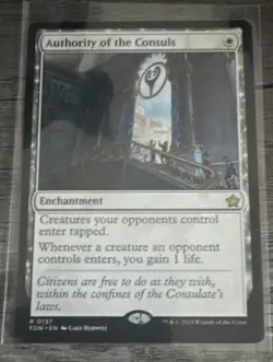 MTG Authority of the Consuls #0137 Foundations Rare Enchantment Regular - Image 1