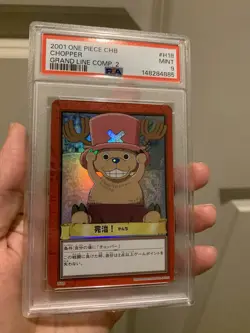 PSA 9 2001 ONE PIECE CARDDASS HYPER BATTLE GRAND LINE COMPILATION 2 H18 CHOPPER - Image 1