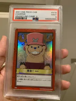 PSA 9 2001 ONE PIECE CARDDASS HYPER BATTLE GRAND LINE COMPILATION 2 H18 CHOPPER - Image 5