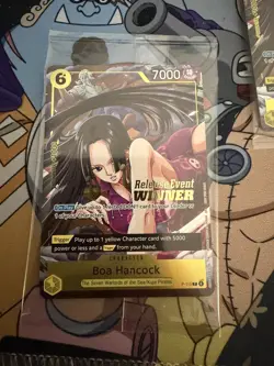 One Piece Boa Hancock Pre Release Event Winner P-115 SEALED Holo Stamp Op-15 - Image 1